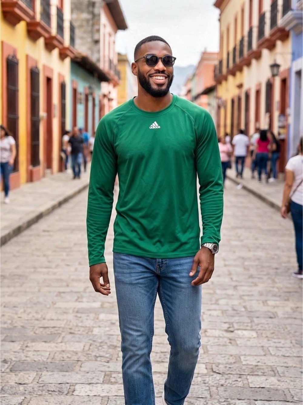 adidas Climacool long sleeve jersey Green 2XL NWT Men's Long Sleeve